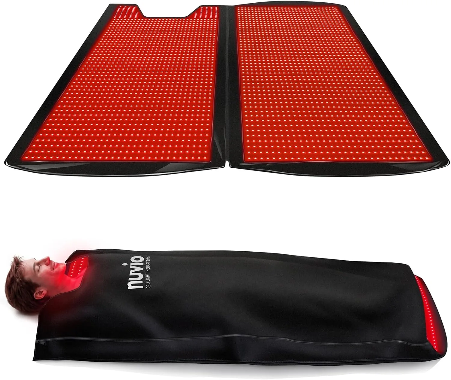 Nuvio Red Light Therapy for Body Mat 5 Intensity Levels for Muscle Recovery