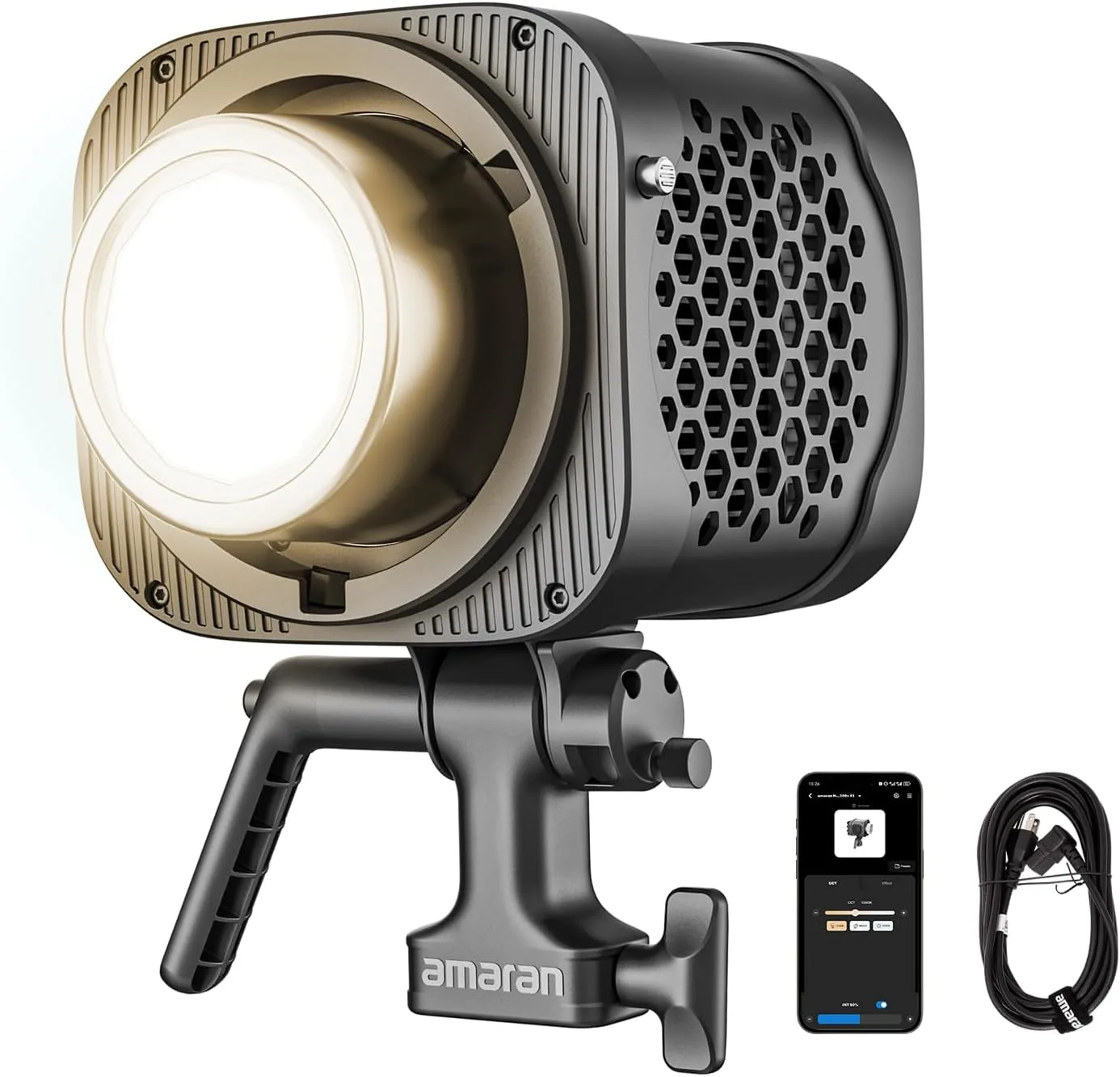 amaran Halo 300x LED Studio Light Compact 305W Bi-Color COB Video Light