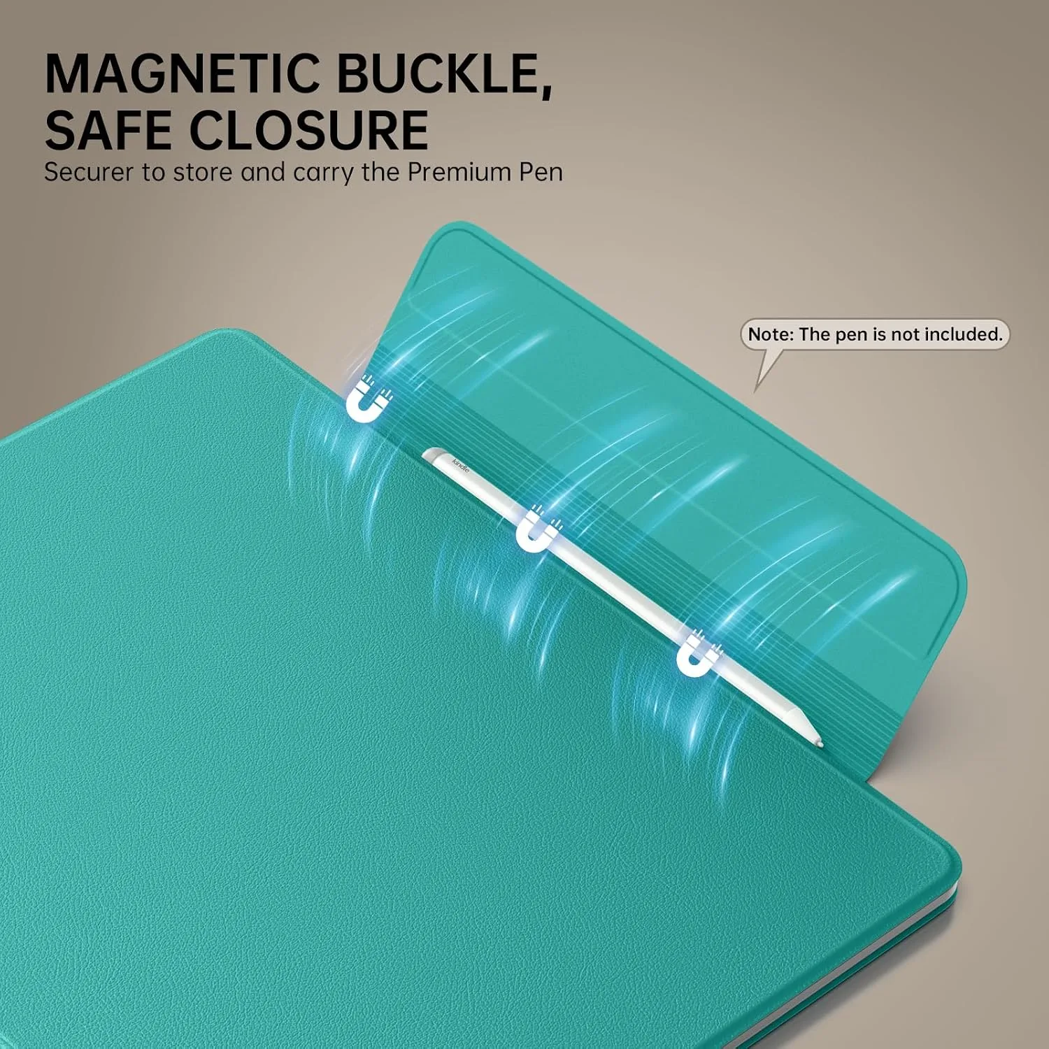 MoKo Magnetic Case for 11" Kindle Scribe 3rd & Colorsoft 1st, Jade Green