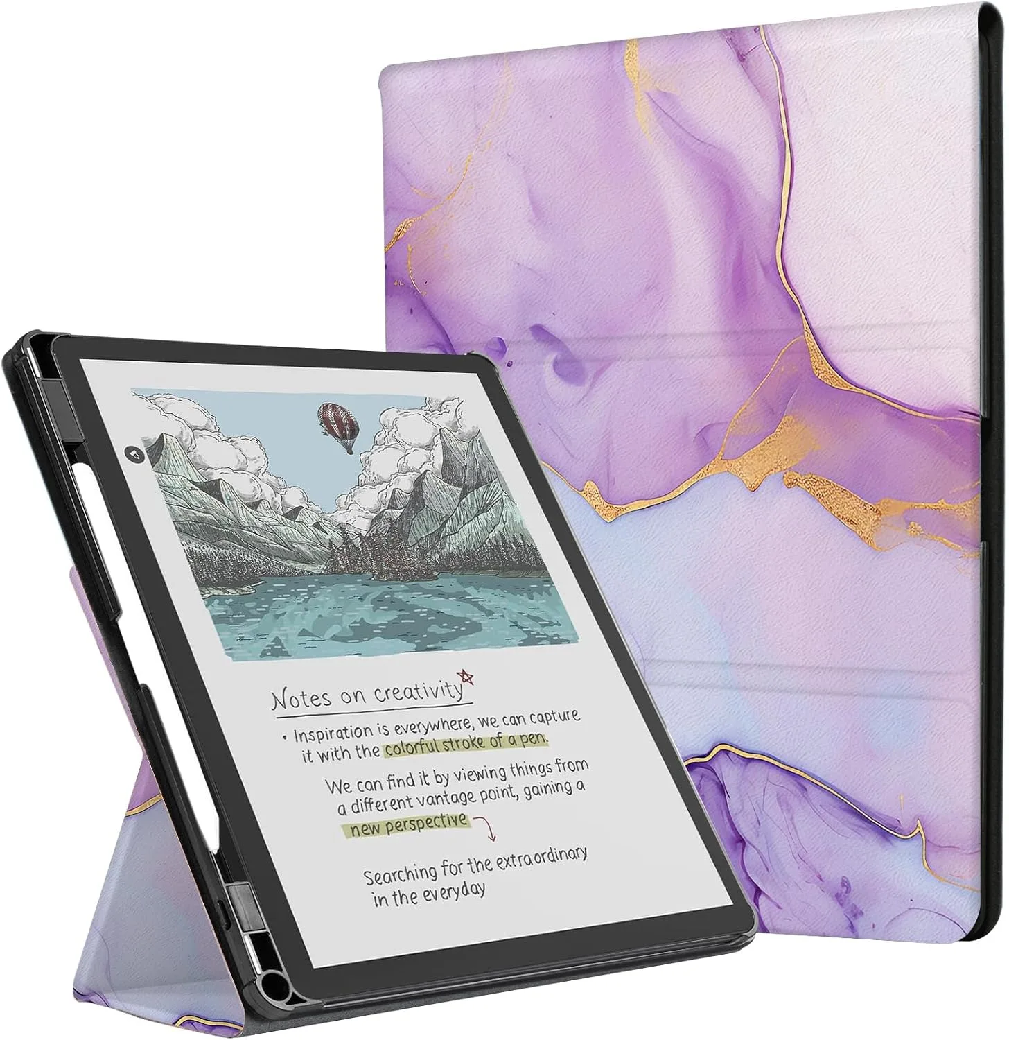 Funda Cobak para dispositivo TCL 11" con soporte, auto encendido y soporte para lápiz