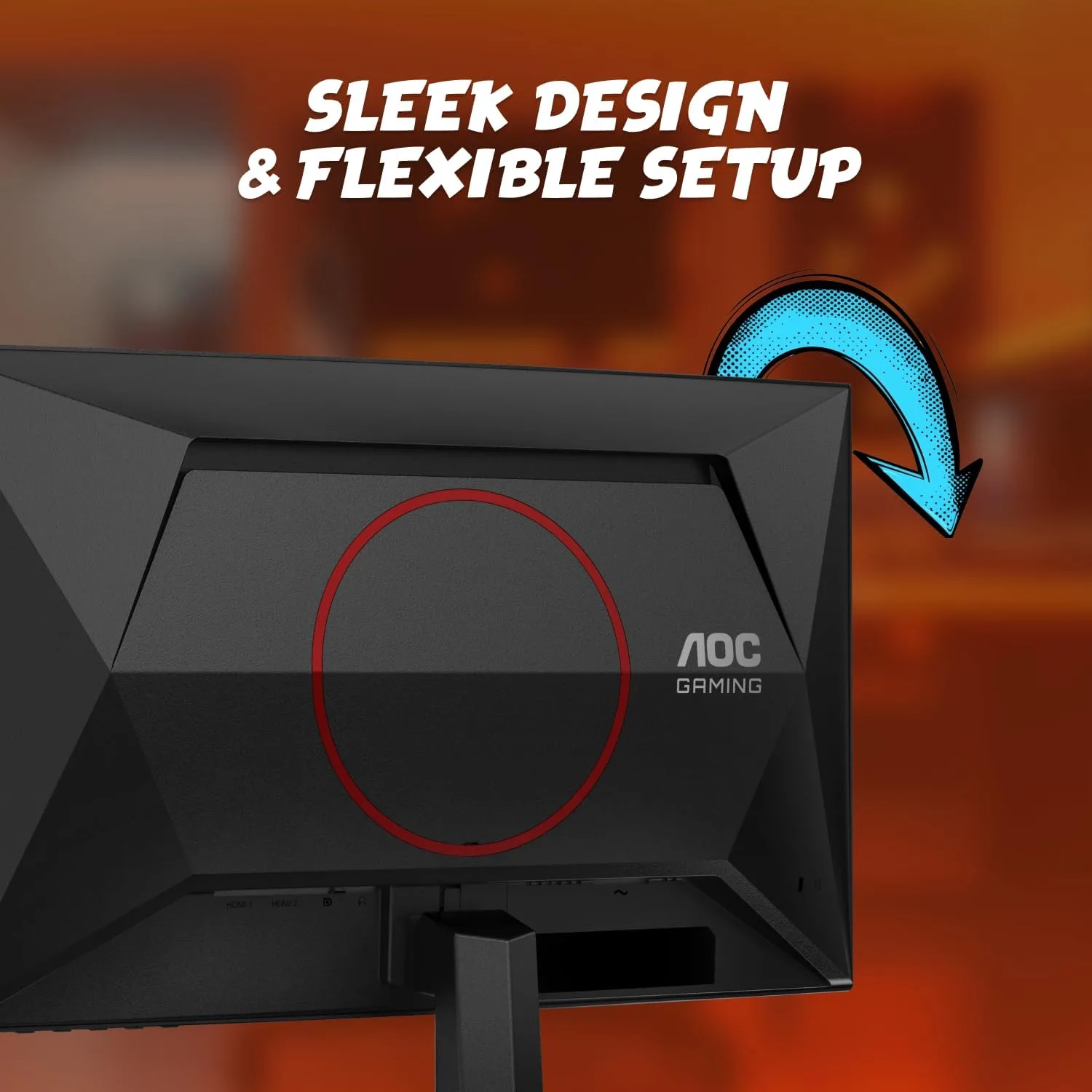 AOC 24 Inch Curved Gaming Monitor FHD 1080P 180Hz VA 0.5ms HDR, C24G42E