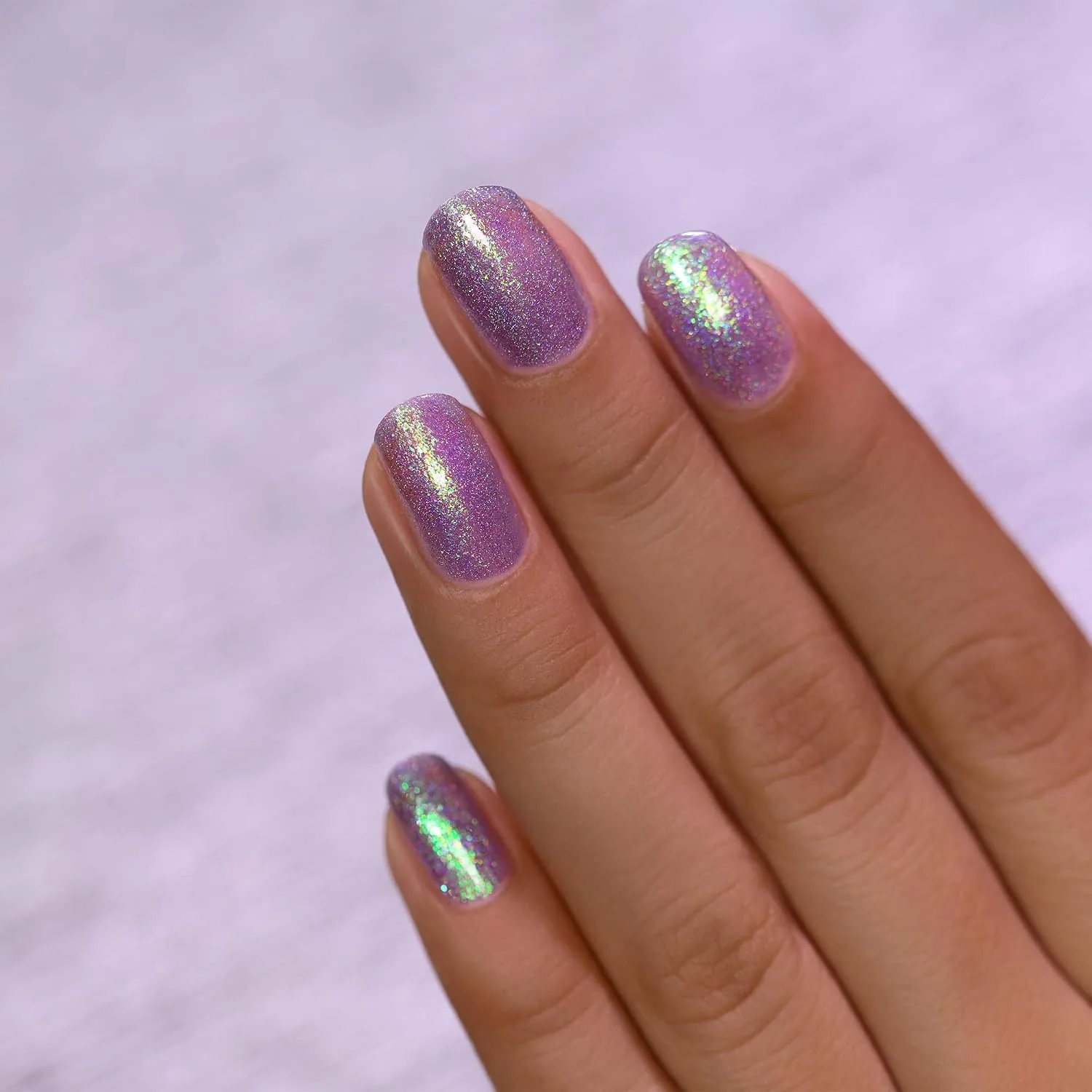 ILNP Drive-In - Iridescent Deep Purple Holographic Jelly Nail Polish