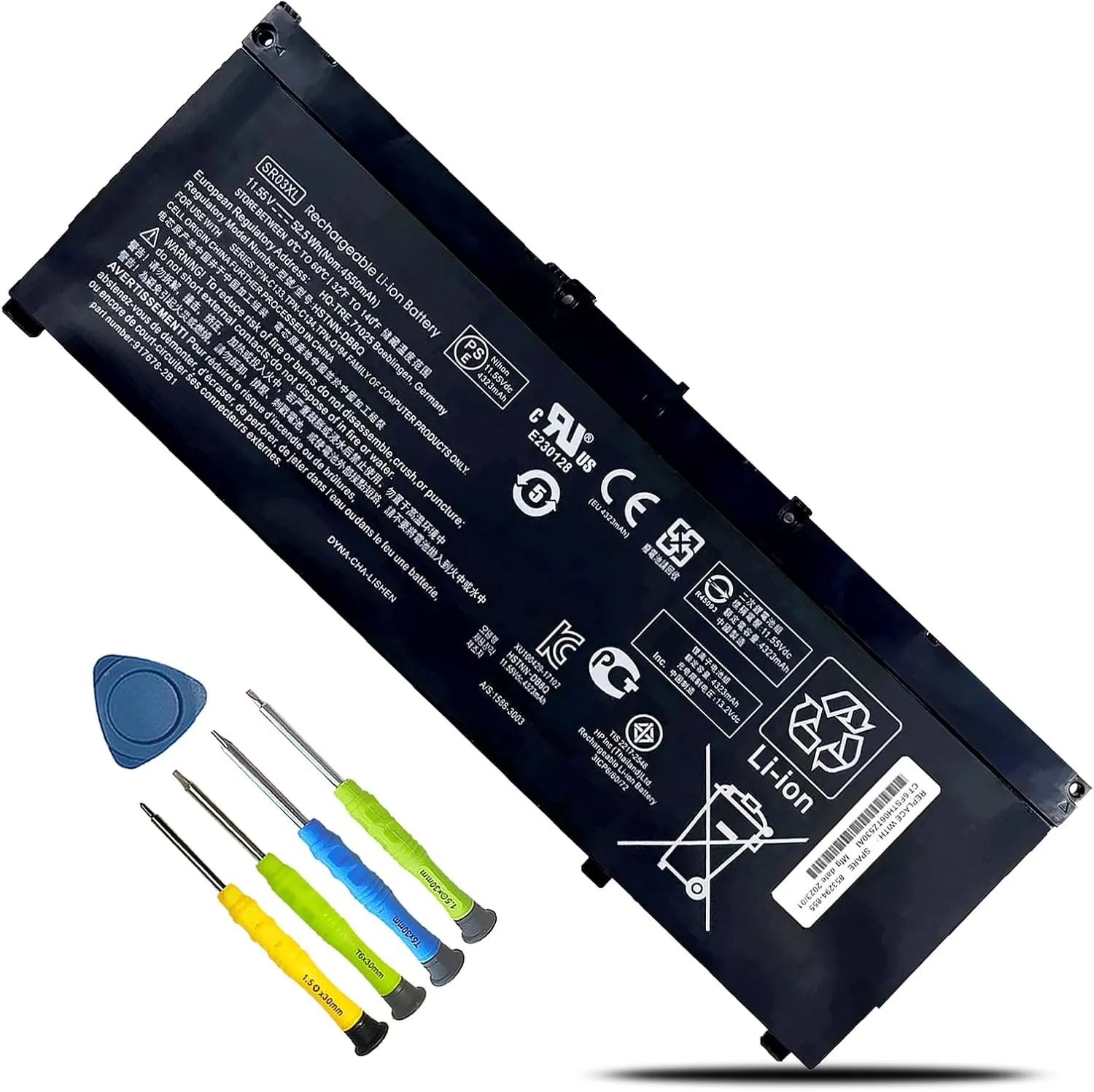 Batería SR03XL 52.5Wh para HP Pavilion y Envy X360