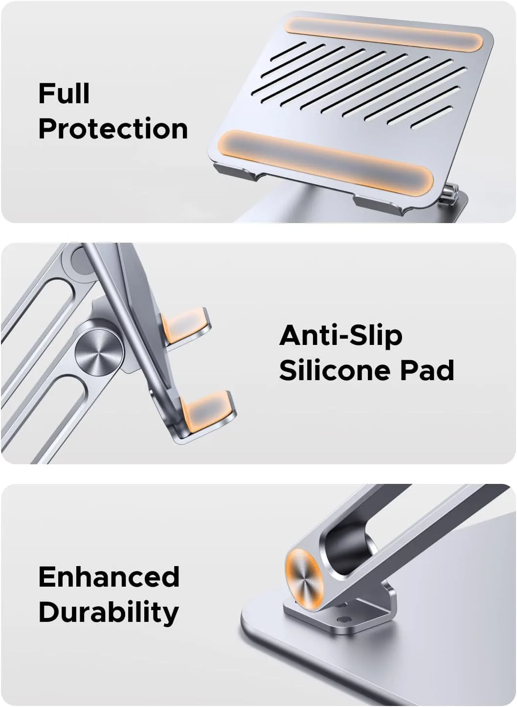 UGREEN Portable Laptop Stand for Desk, Adjustable Computer Stand