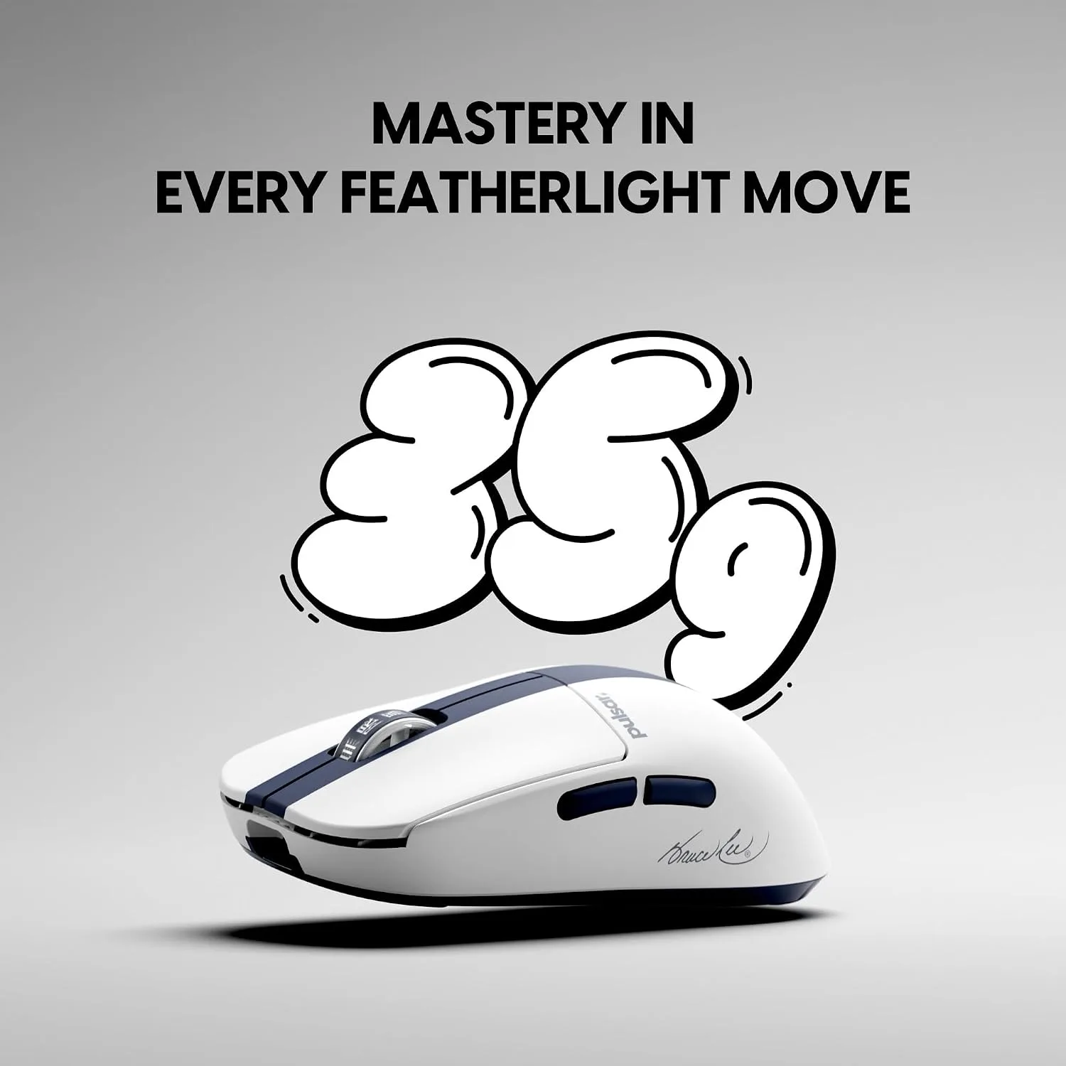 Pulsar Gaming Gears X2 Crazylight Wireless Gaming Mouse, Mini, Bruce Lee