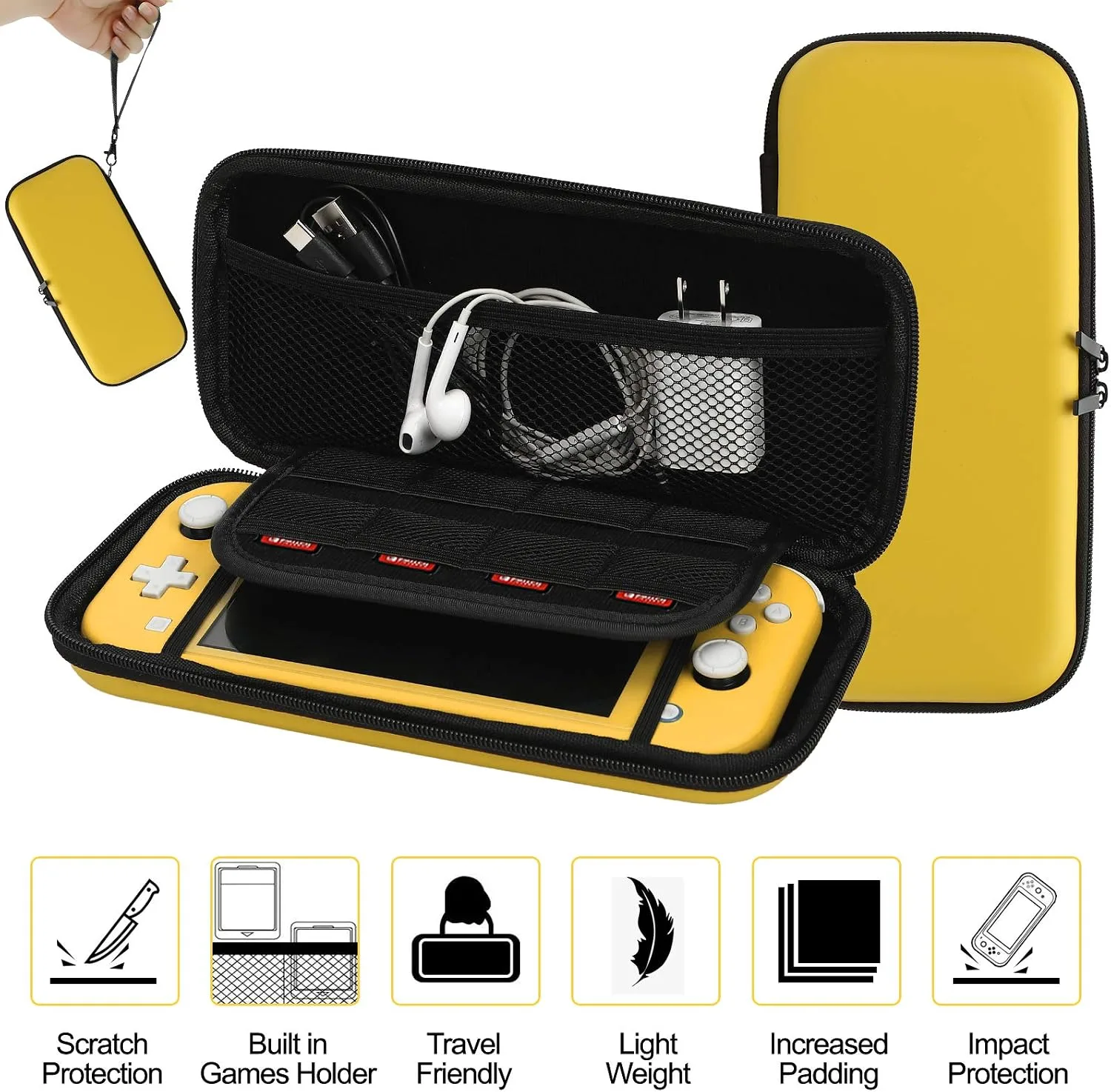 Switch Lite Case 16-in-1 Accessories Bundle for Nintendo Switch Lite (2019)