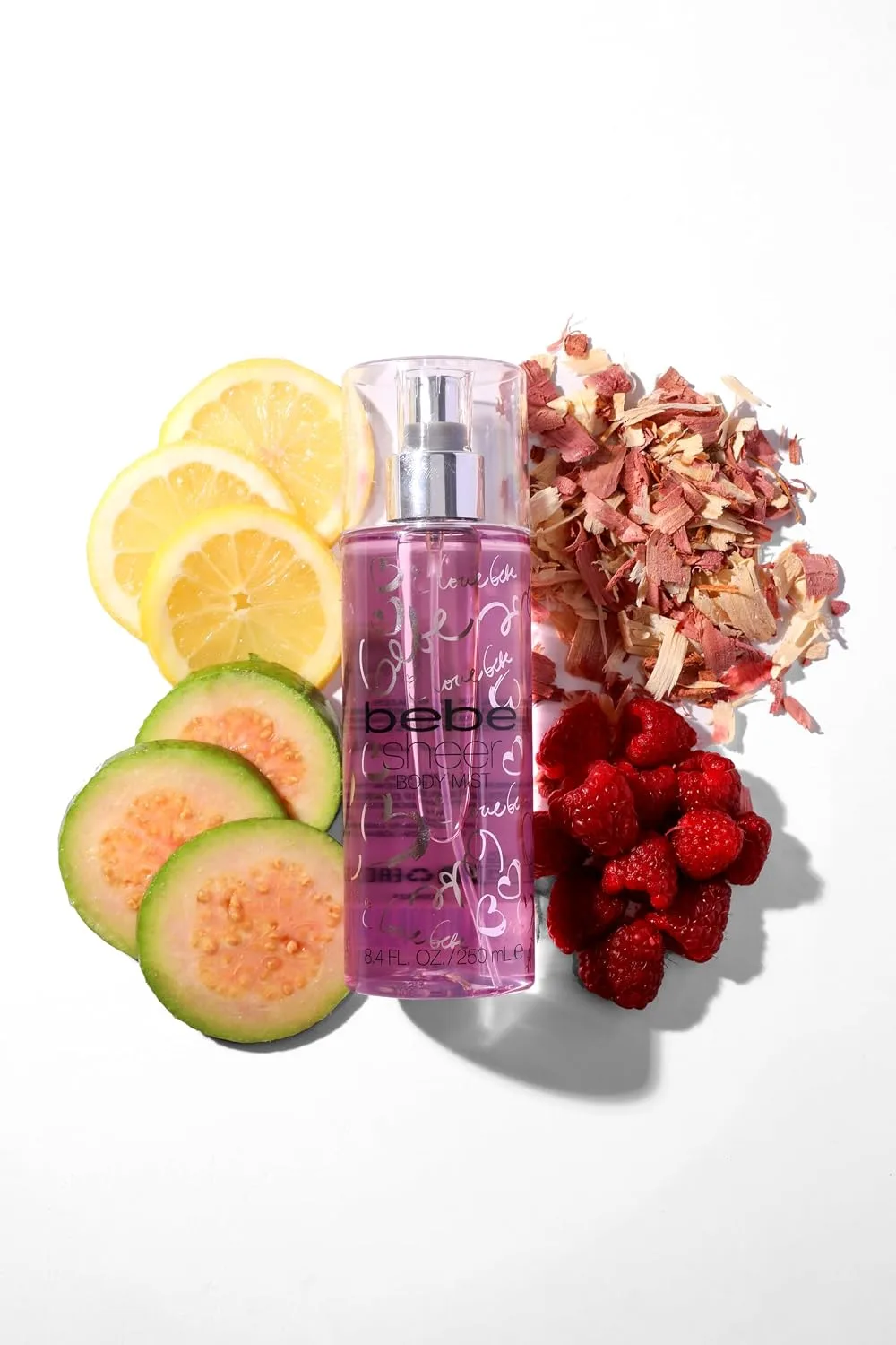 Bebe Sheer Body Mist - Body Spray for Women - Sensual and Flirtatious Women's Fragrance with Citrus Cocktail, Pink Peony, and Sandalwood Notes - 8.4 oz Pack of 2
