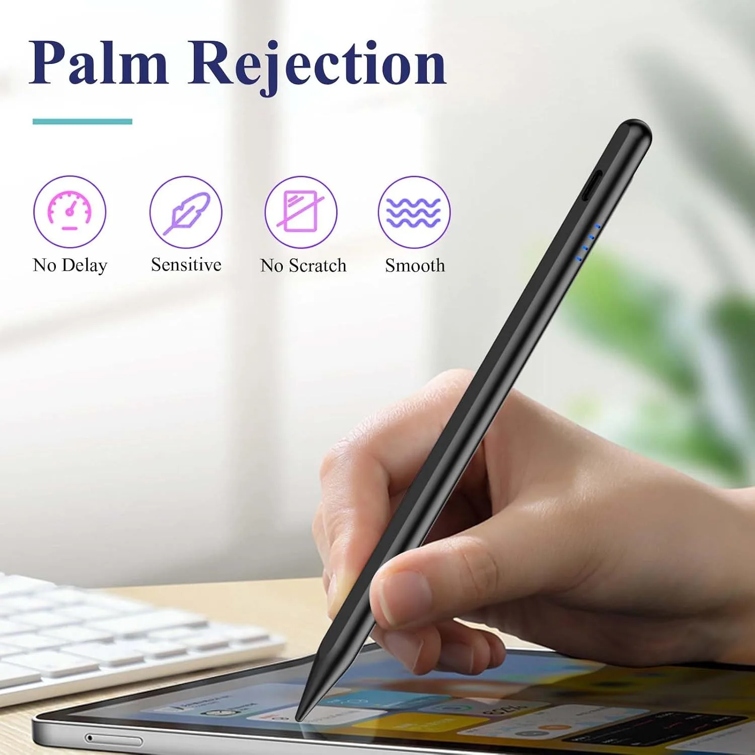 Kenkor Stylus Pen for iPad 2018-2026, 20Mins Fast Charge for Apple Pencil