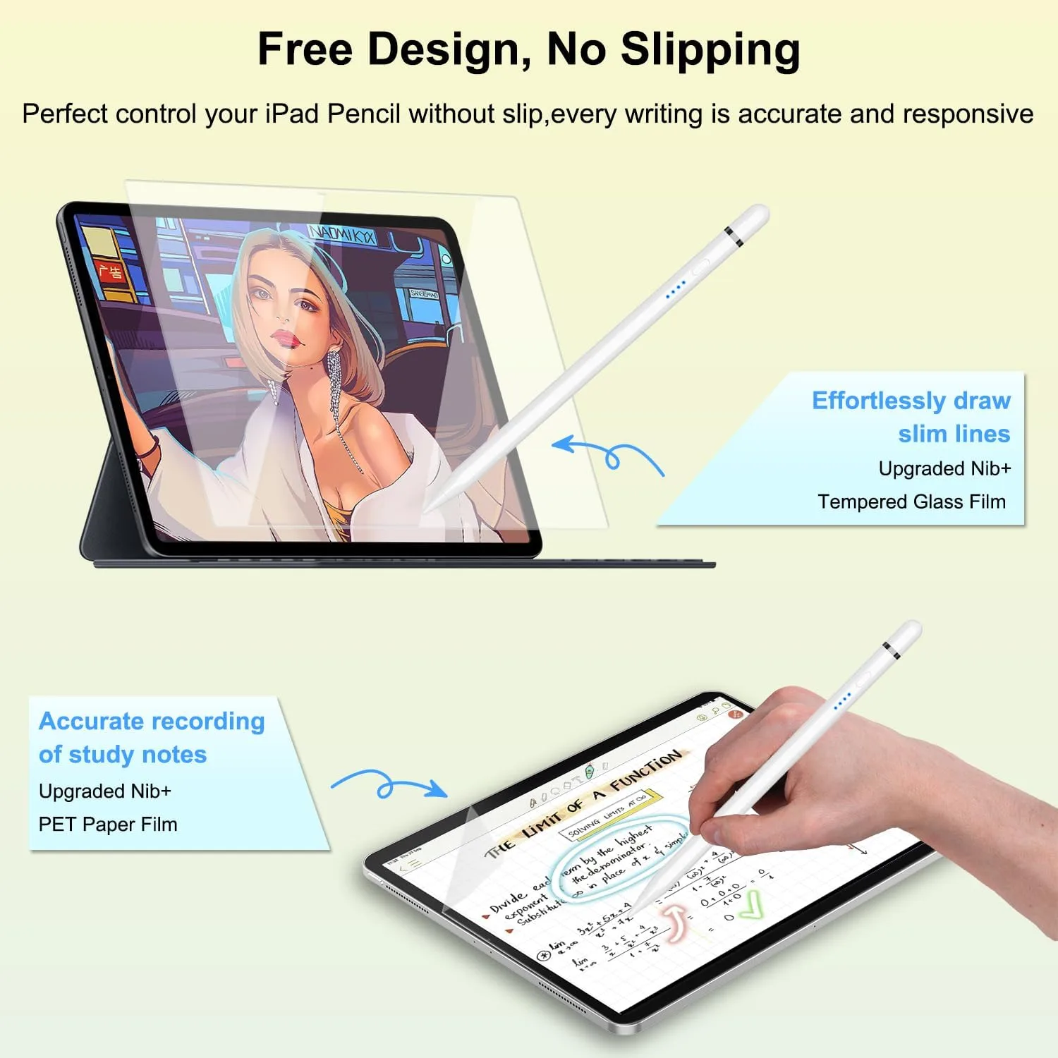 Pencil 1st Generation for iPad (2026-2018), iPad Pencil USB C Fast Charging
