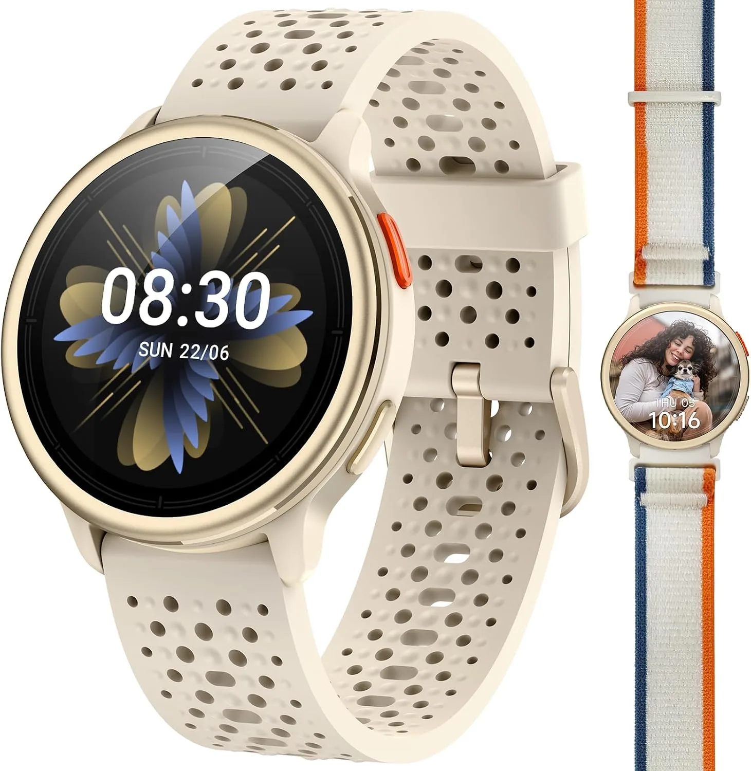 Quican Smart Watches for Women & Men, Compatible with iPhone & Android