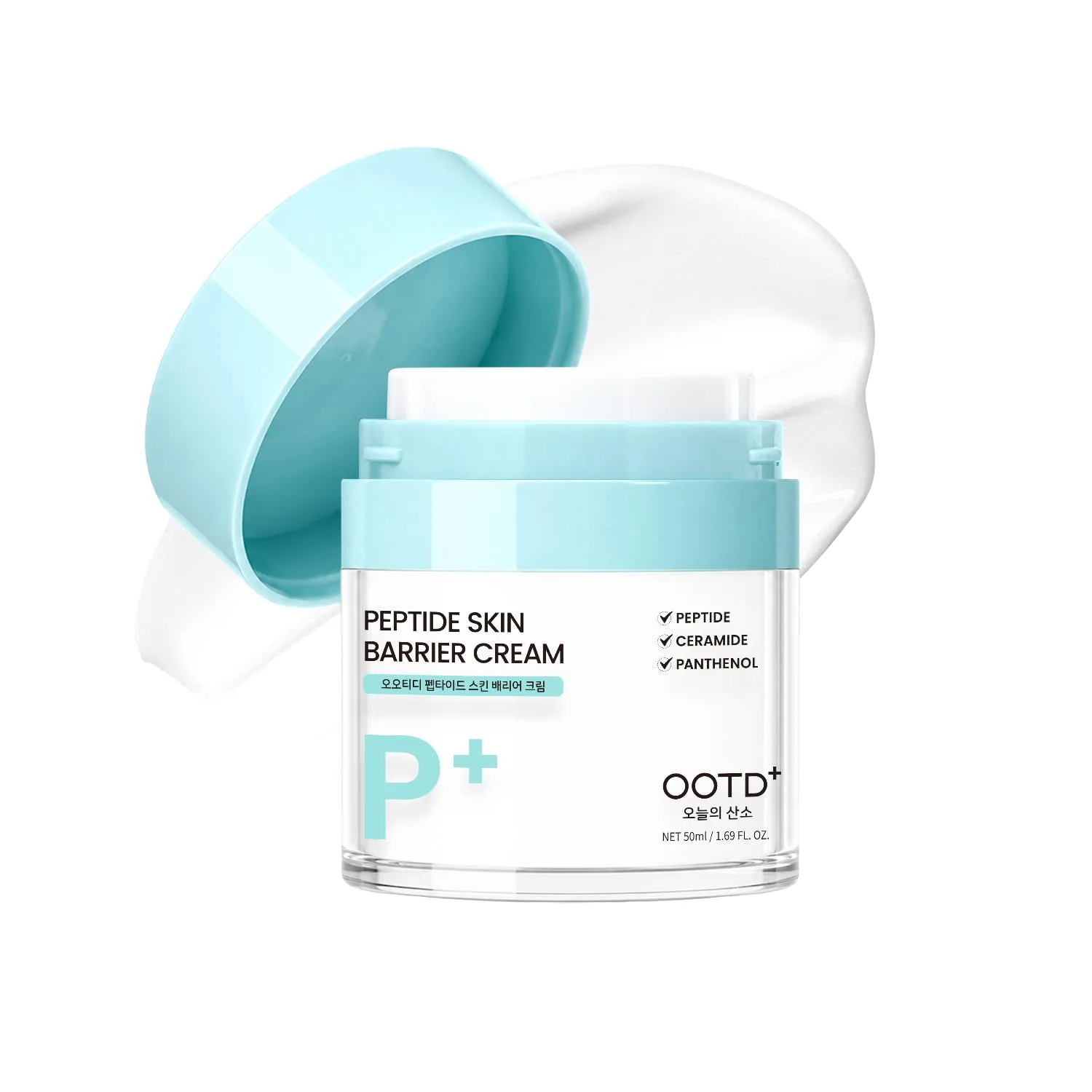 #OOTD Peptide Skin Barrier Face Moisturizer, Korean Skin Care, 1.69 fl oz