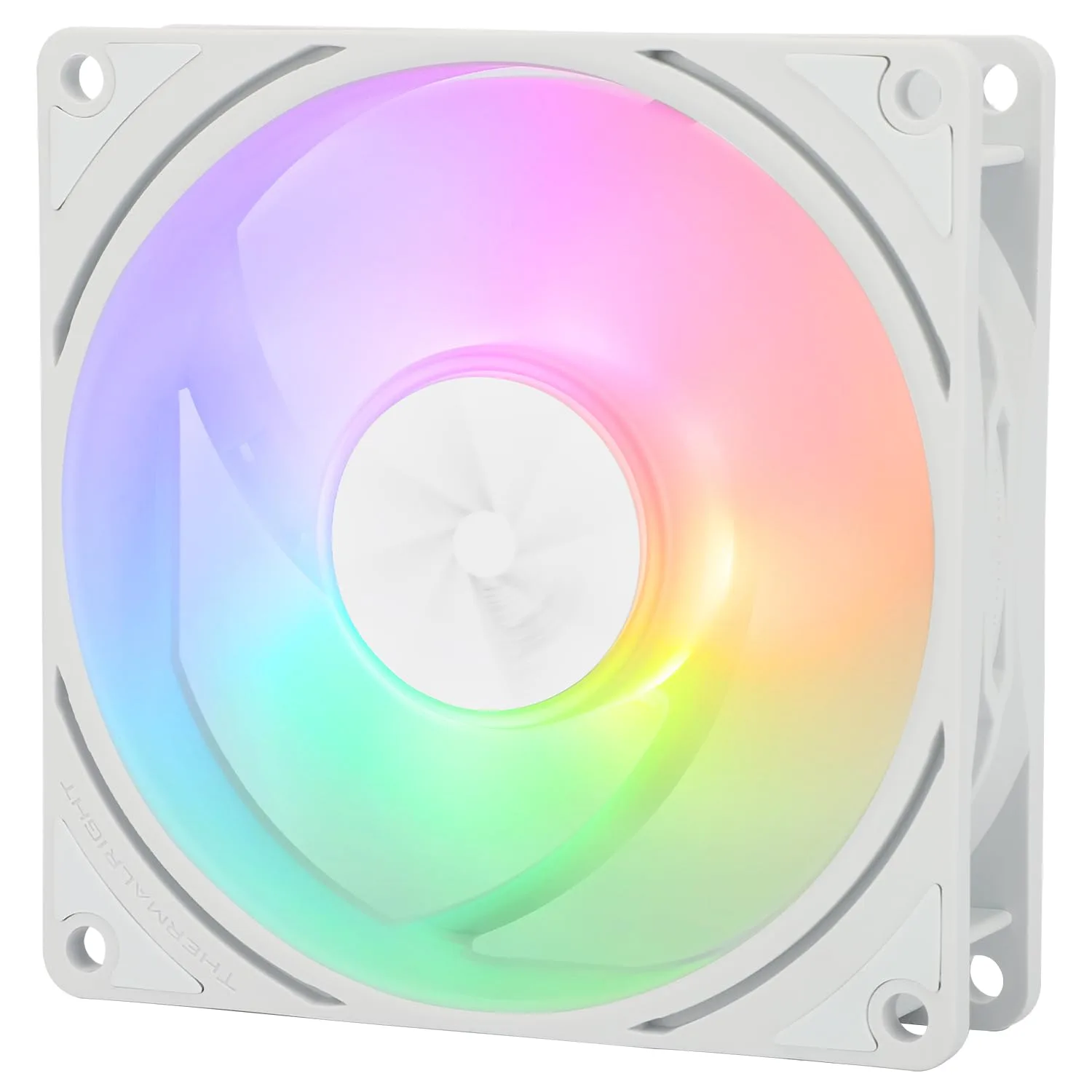 Thermalright TL-P9W-S CPU Fan, Computer Case ARGB Fan Quiet 4PIN PWM PC Cooling, High Performance 92mm Silent Cooler, 2200RPM Speed, CPU Cooling (White)
