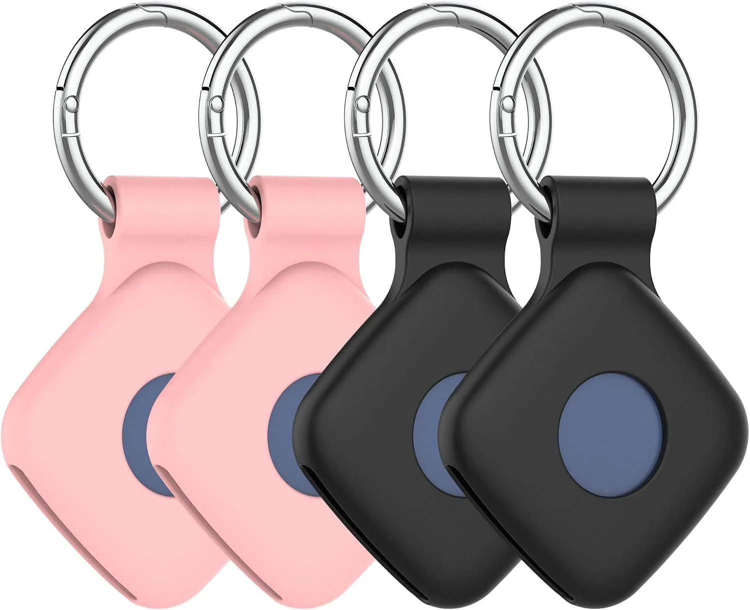 DDJ Silicone Case for UGREEN Tracker Tags 4-Pack with Keychain