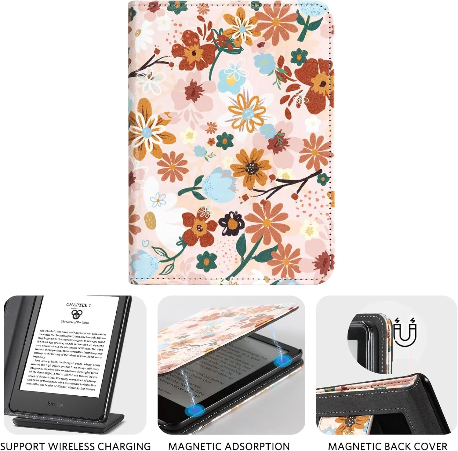 CoBak Case with Stand for for 6" Kindle (2024 & 2022, 11th Gen)