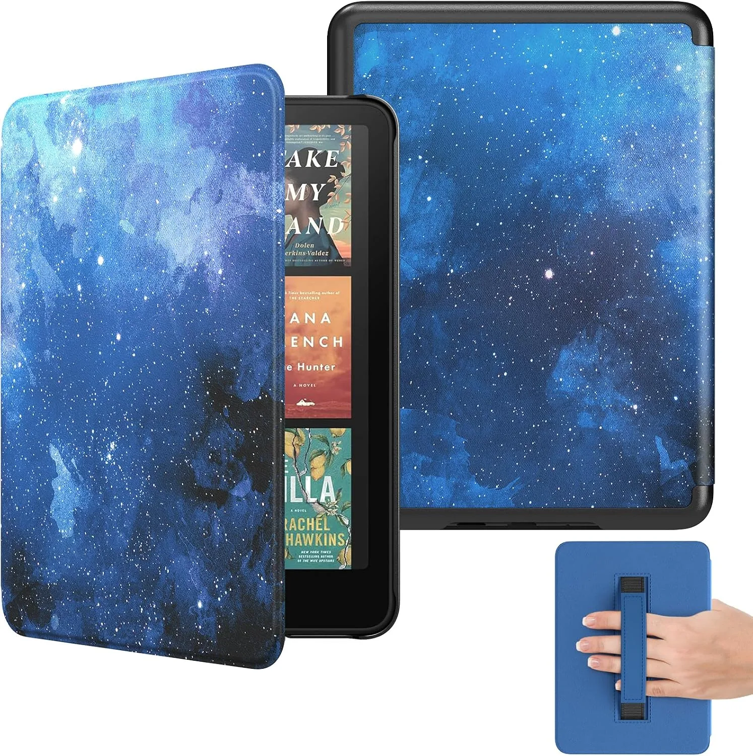 MoKo Case for 7" Kindle Paperwhite 12th Gen 2024, Blue Starry Sky