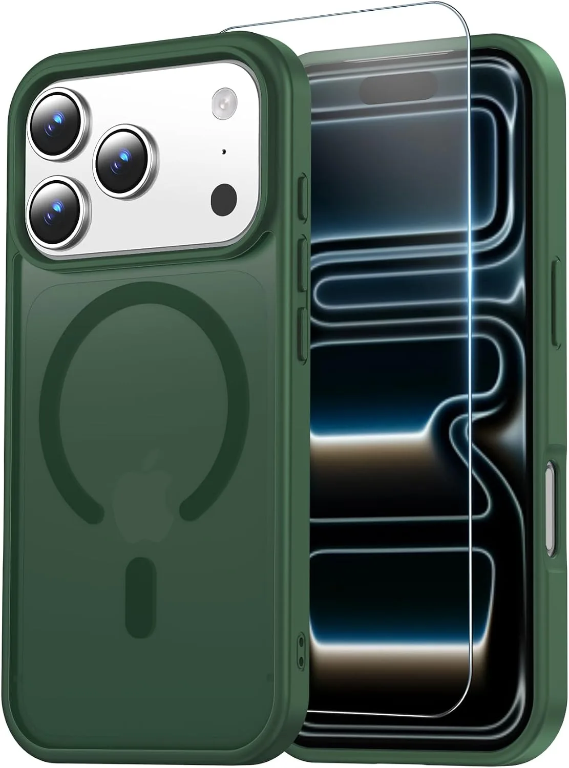 Temdan for iPhone 18 Pro Case/iPhone 17 Pro Case, Alpine Green