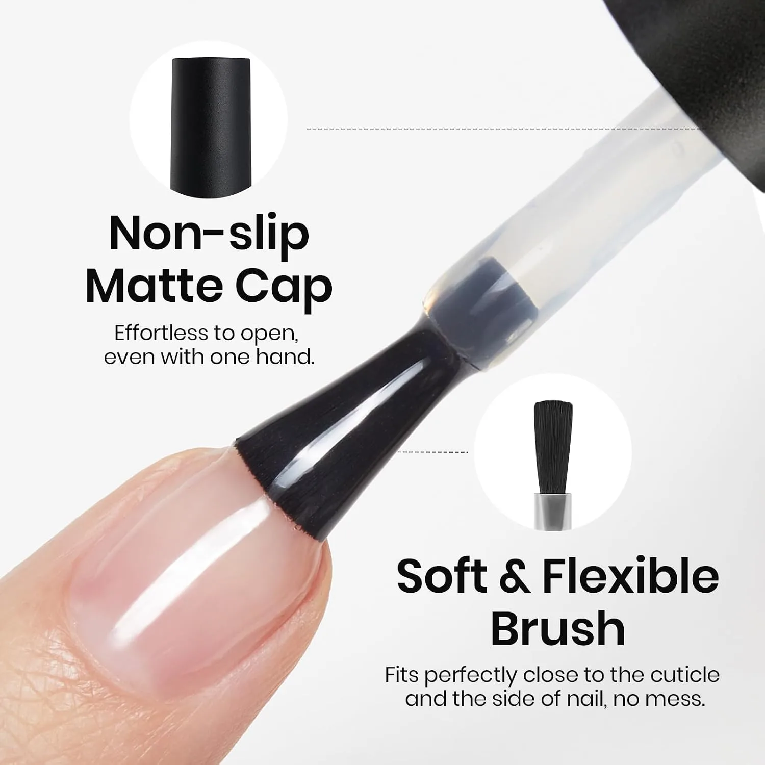 Beetles No Wipe Gel Base Coat 1Pcs 15ml
