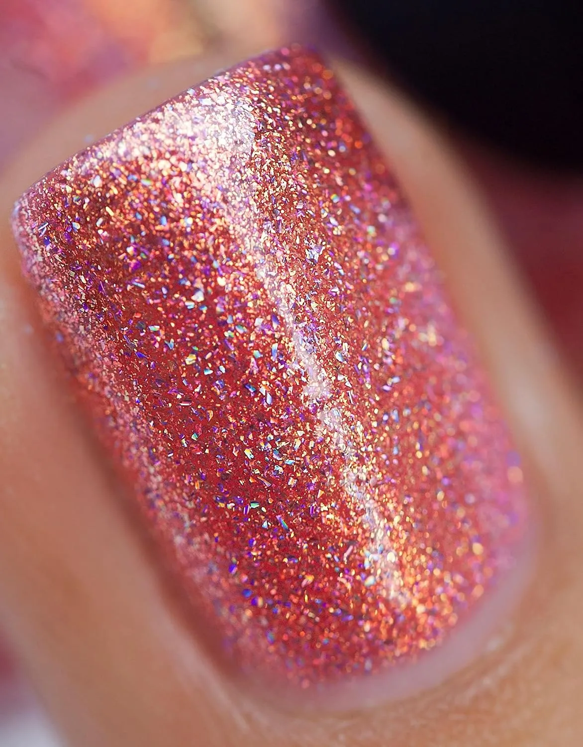 ILNP Citrus Punch - Orange Coral Holographic Nail Polish
