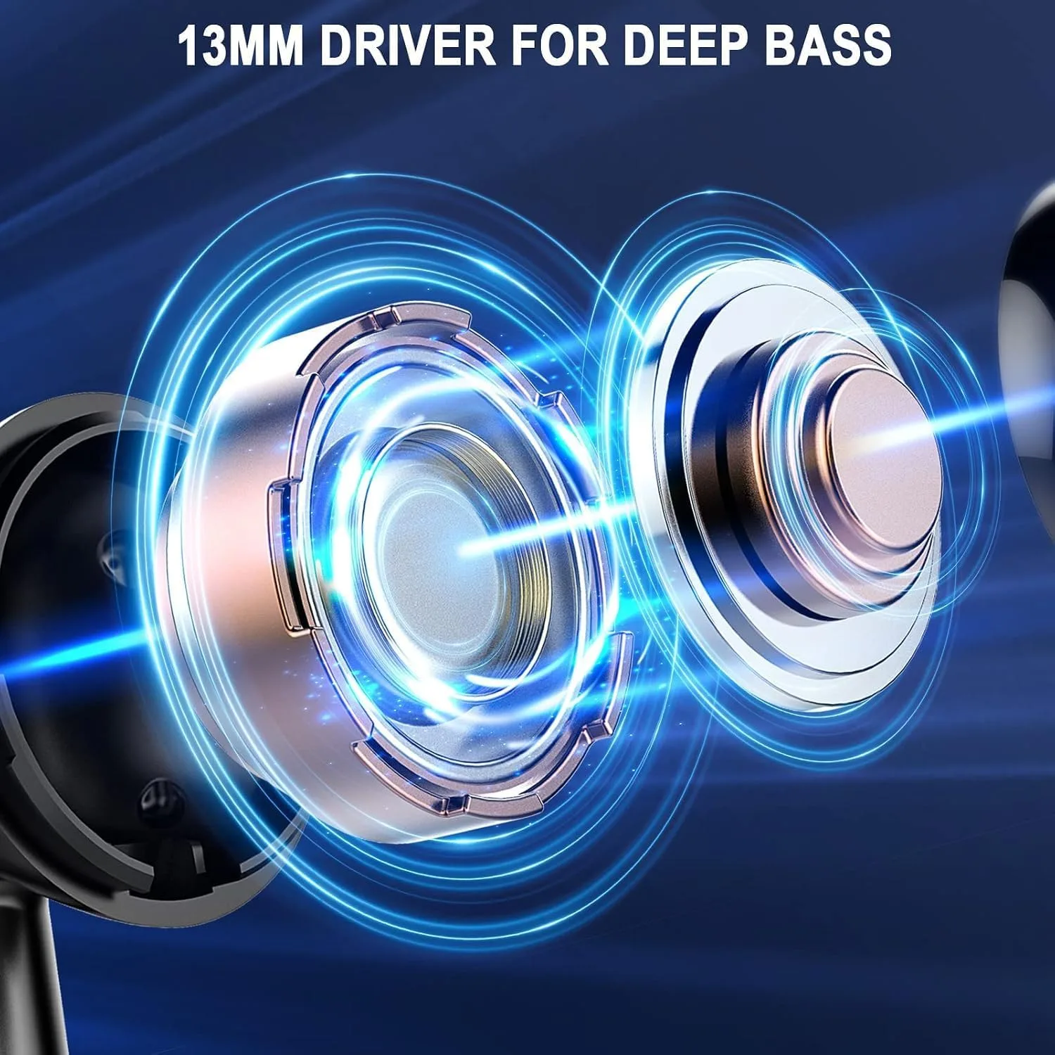 Wireless Earbuds, Bluetooth 5.4 Ear Buds, 32 EQs via App, 6D Bass Stereo