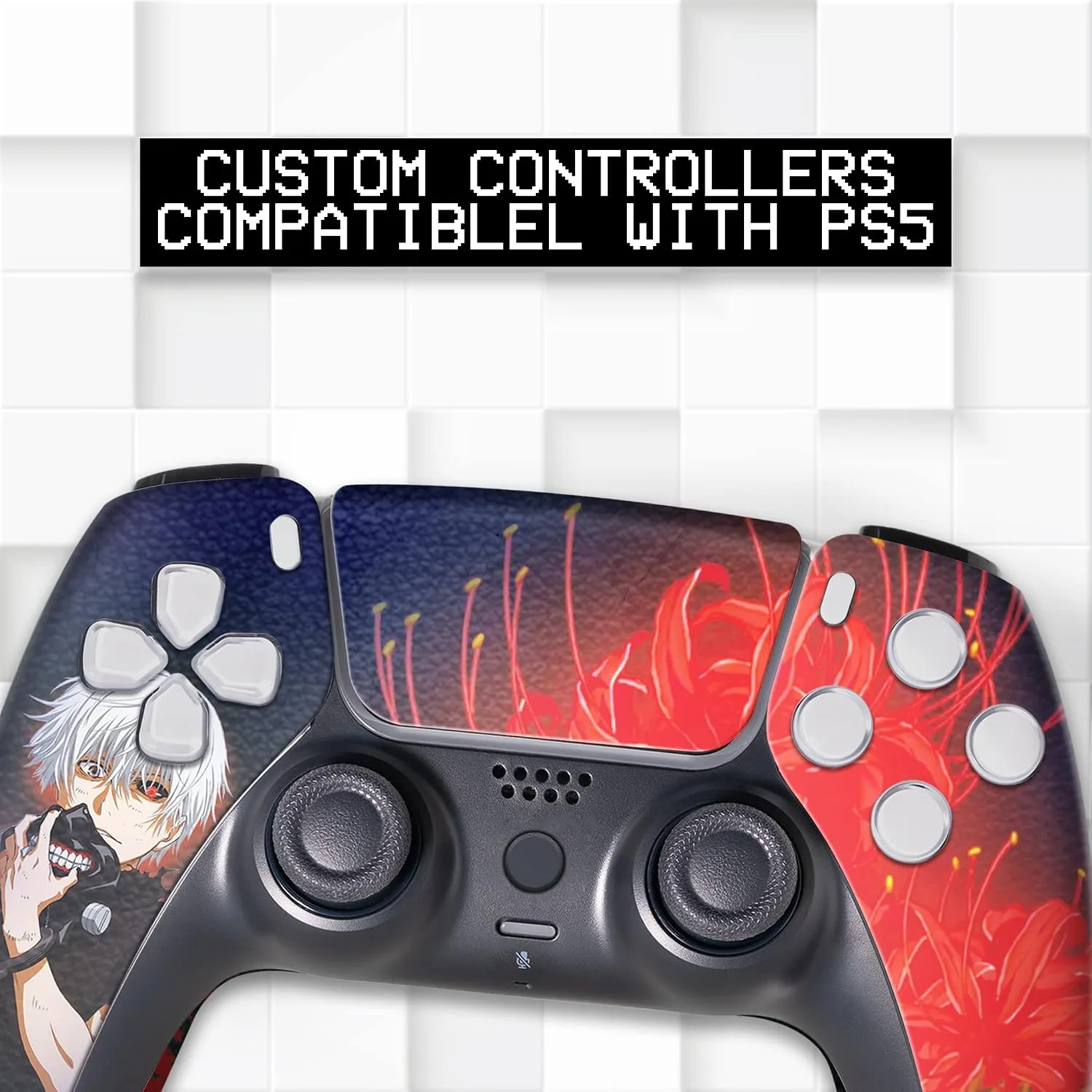 BCB Controllers Custom Modded Wireless Controllers Compatible with PS-5 Controller | Works with Play-Station 5 Console | Proudly Customized in USA with Permanent HYDRO-DIP Printing (NOT JUST A SKIN)