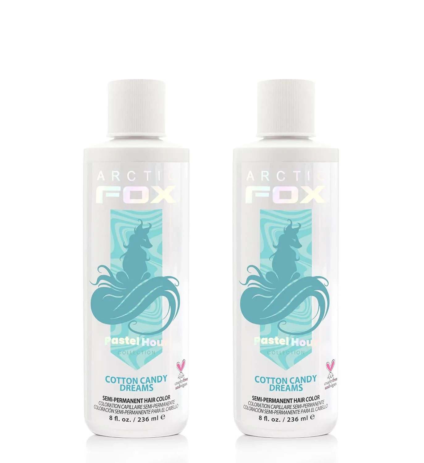 Tintura Semipermanente Arctic Fox Cotton Candy Dreams Azul Pastel 2 x 8 oz