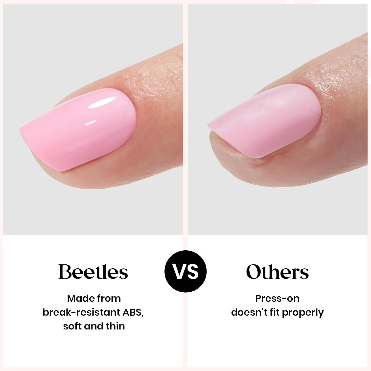 Beetles Press On Nails Kit - Prism Pop | 720Pcs 24 Colors Short Square