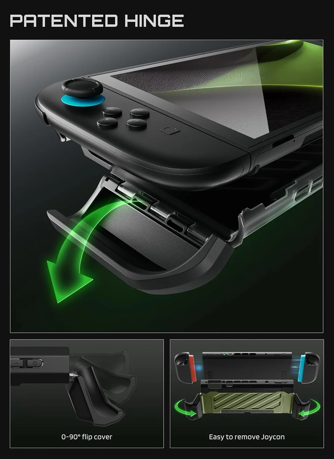 SUPCASE for Nintendo Switch 2 Case 2025, Joy Con Remove Friendly, Green
