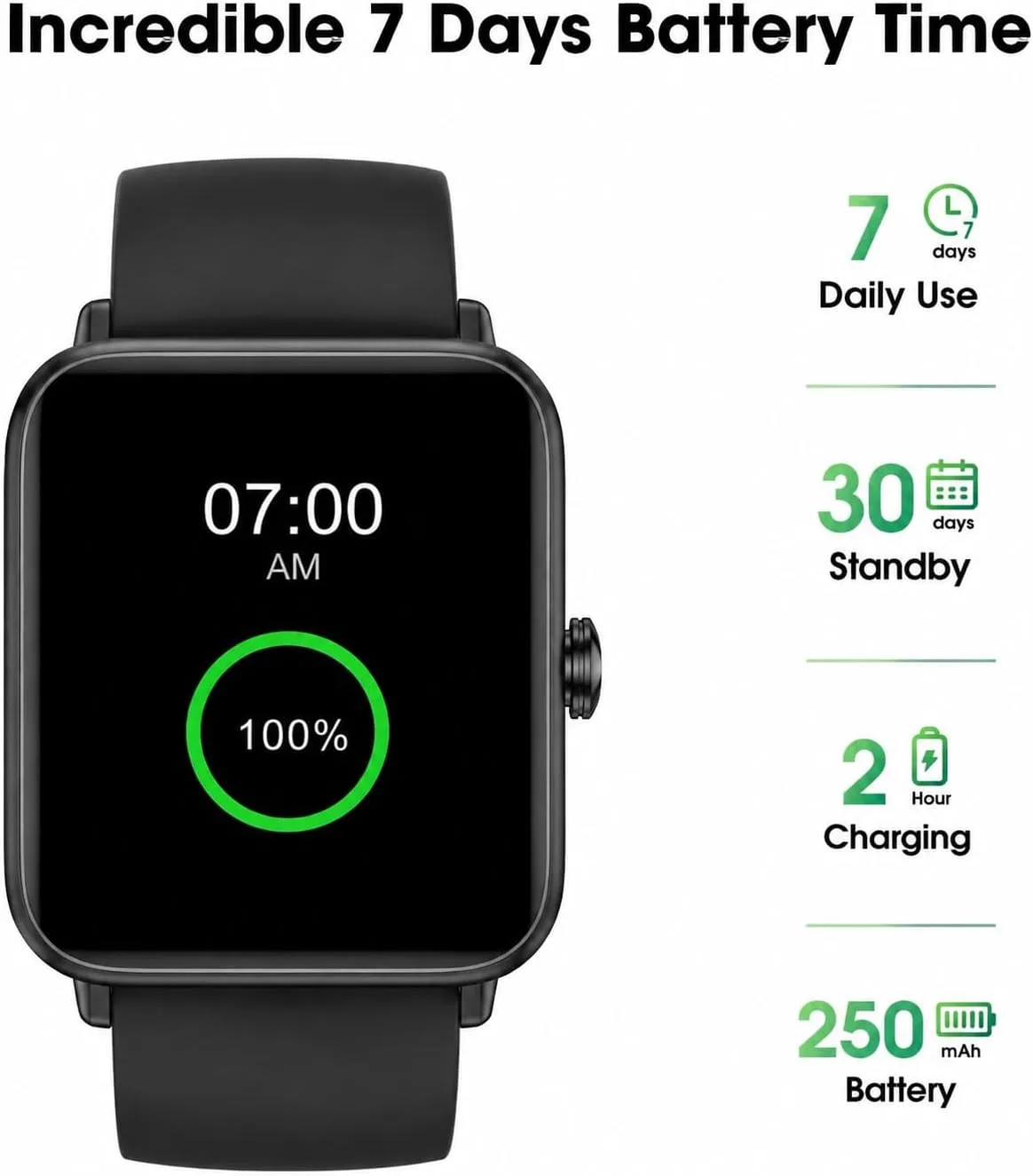 Smart Watch Fitness Tracker No APP No Phone Needed, Step Counter Watch