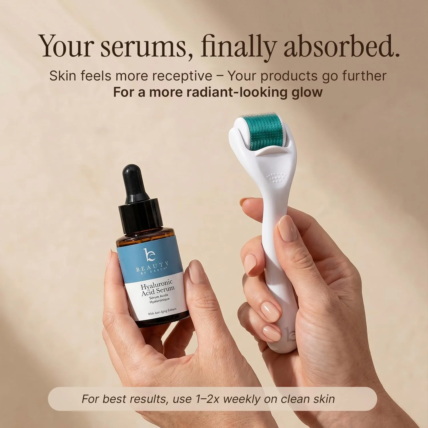Derma Roller for Scalp, Beard & Face - Microneedling Roller