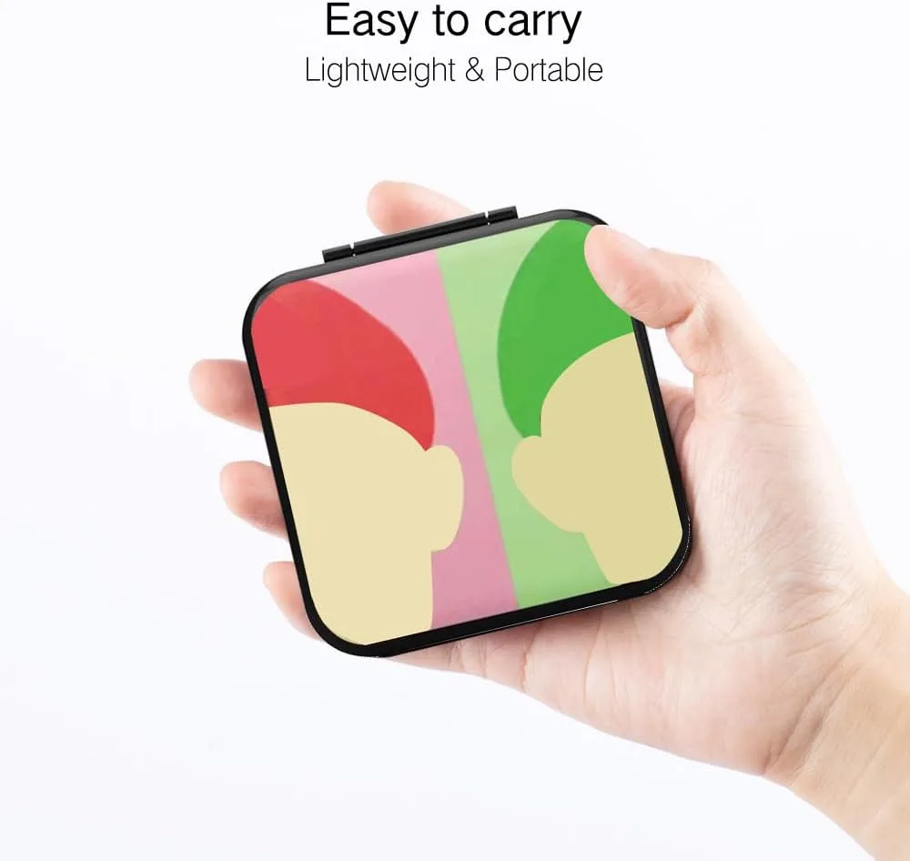 PERFECTSIGHT Cute Switch Game Card Case Compatible with Nintendo Switch Lite/ OLED 12 Slots Game Holder Cartridge Case for Game and SD Cards, Kawaii Portable Compact Game Storage Box, Red & Green