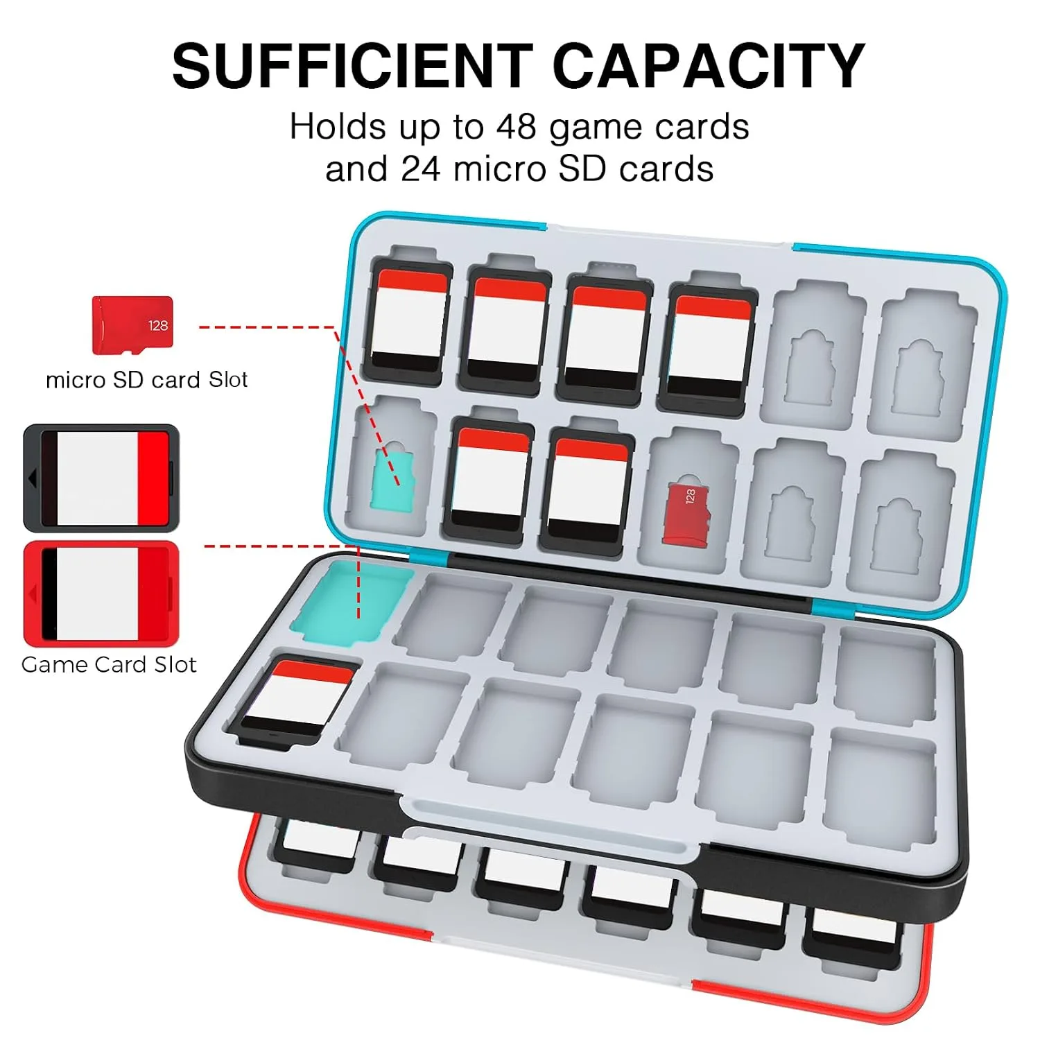 HEIYING Game Card Case Compatible with Nintendo Switch 2 / Micro SD Cards