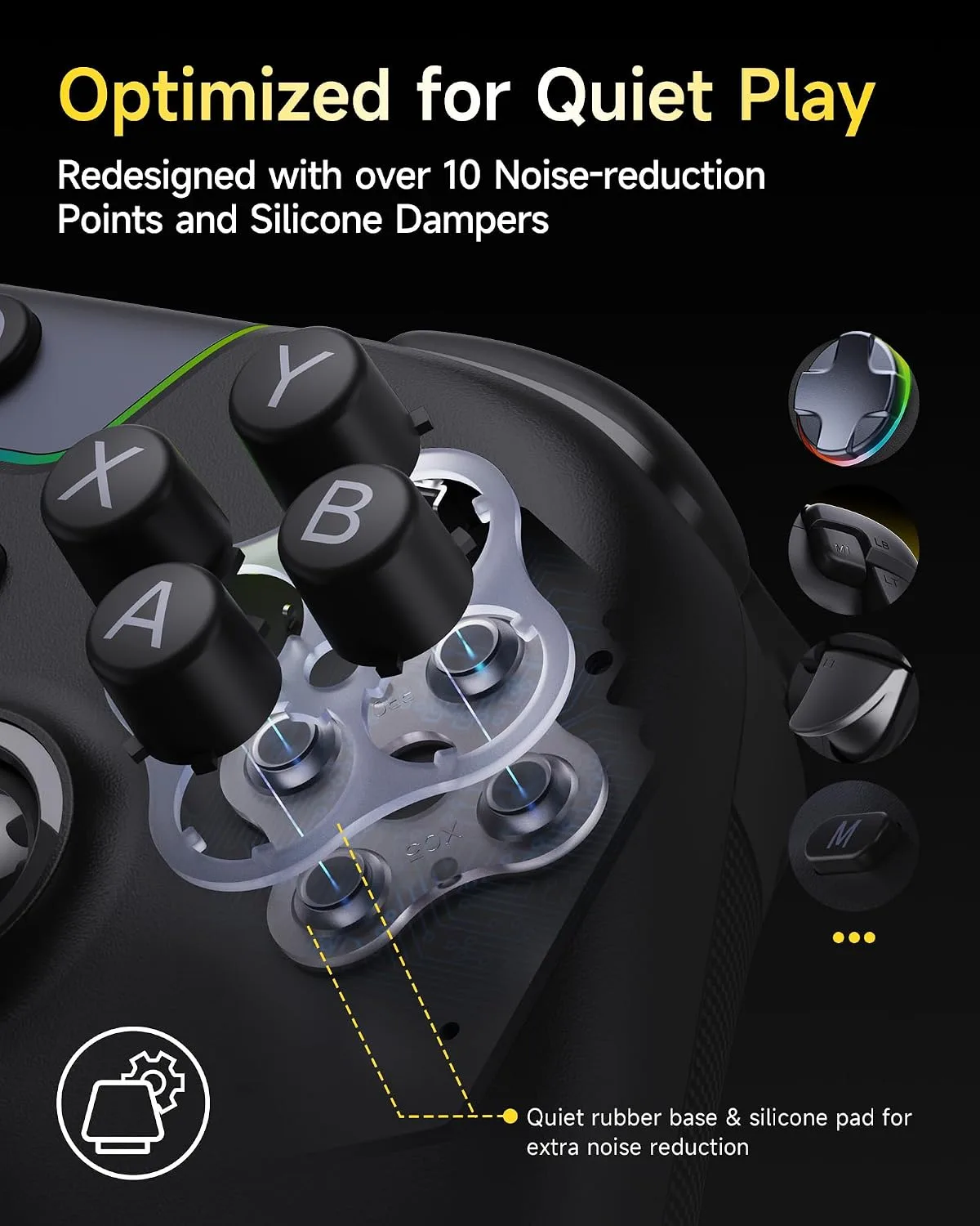 EasySMX X05Pro Wireless PC Gaming Controller with Smart Charging Dock