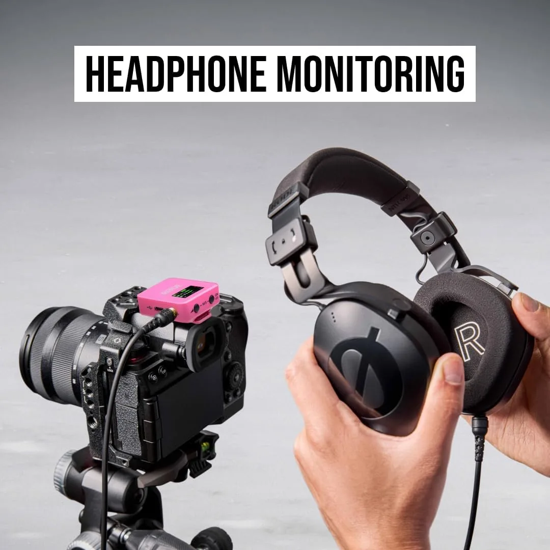 RØDE Wireless GO (Gen 3) Compact Wireless Microphone, 32-Bit Float, Pink