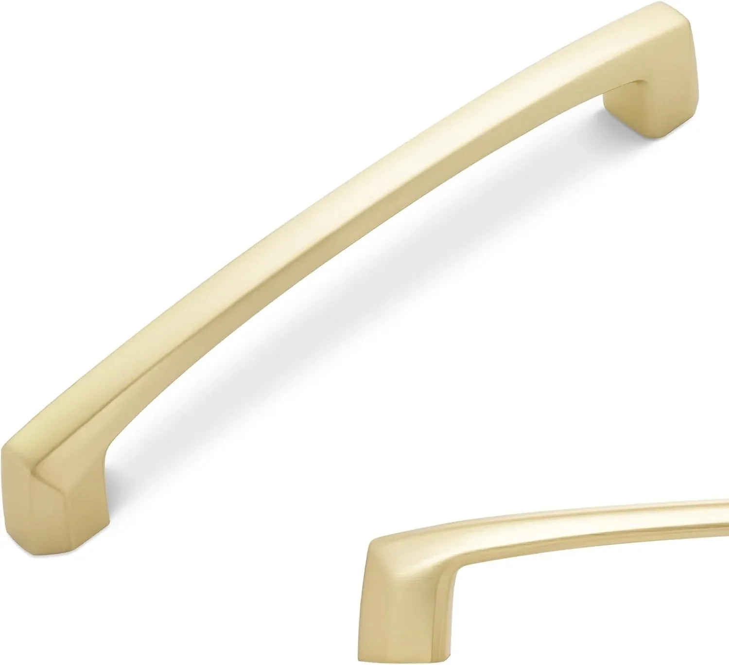 Manija para mueble 160mm latón cepillado Bukobyhe pack 10 unidades
