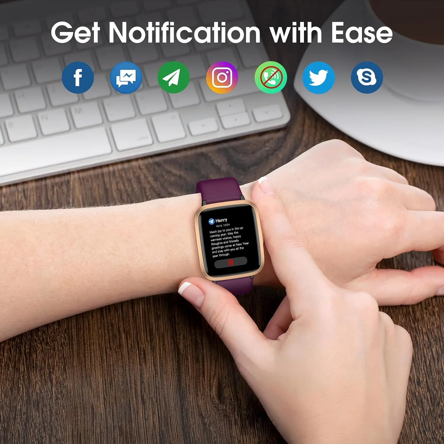 Smart Watch Fitness Tracker No APP No Phone Needed, Step Counter Watch