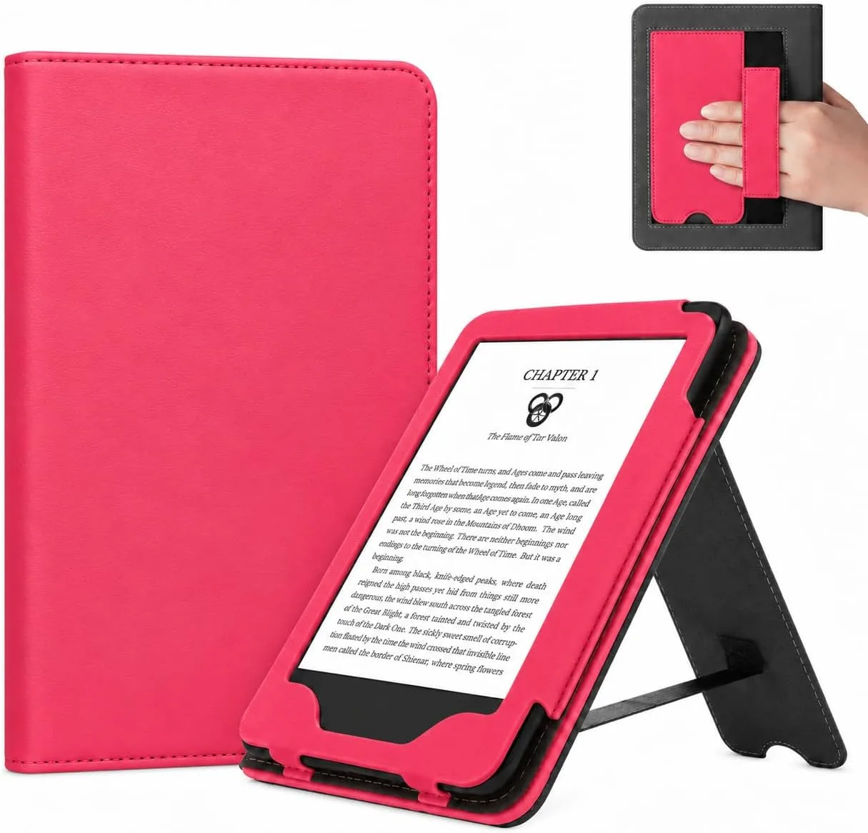 CoBak 6 Inch Case with Stand, not for iPad(A0J28), Raspberry