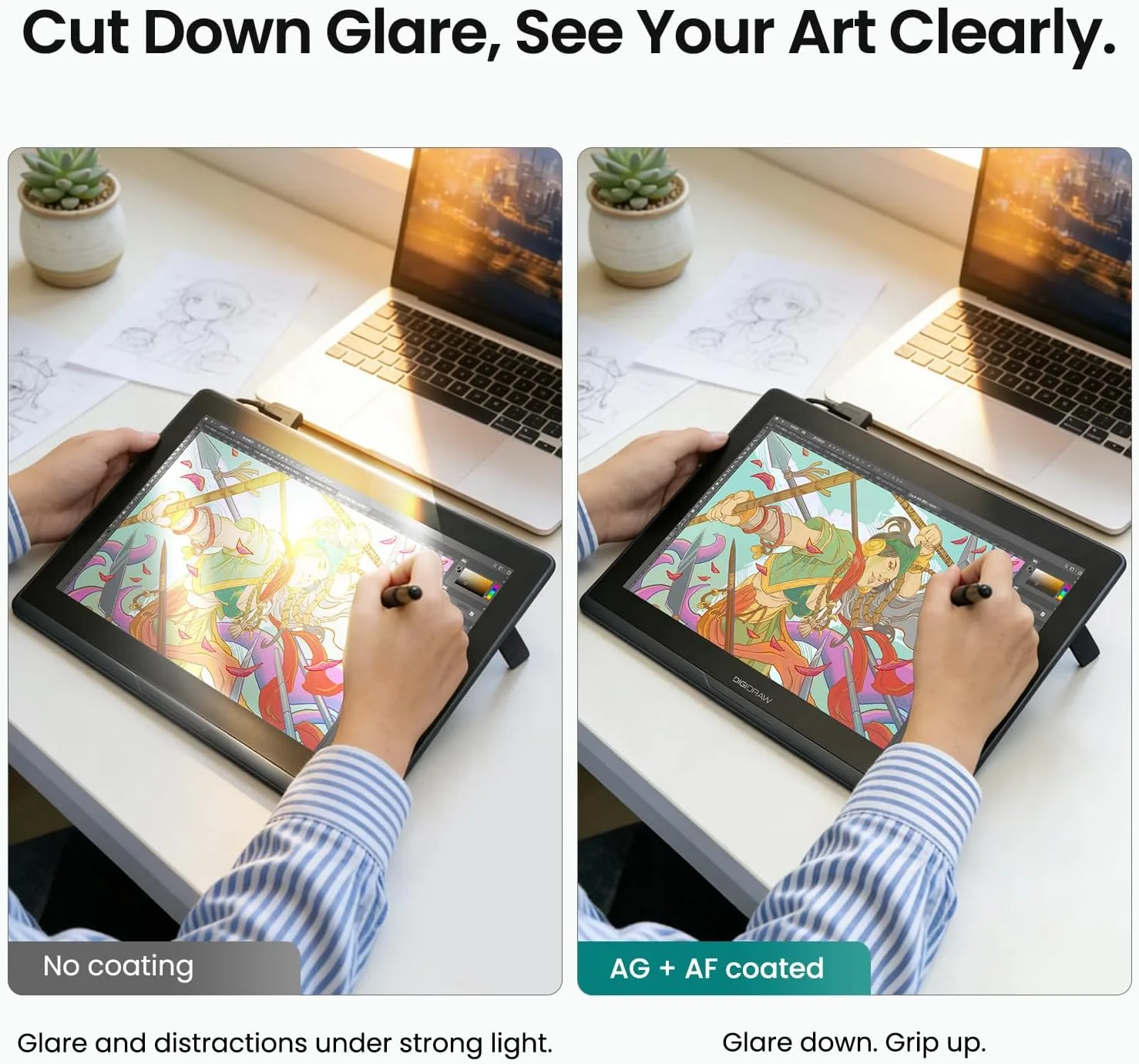 DIGIDRAW Turing 14 Drawing Tablet with Screen, 13.3" 2.5K Pen Display