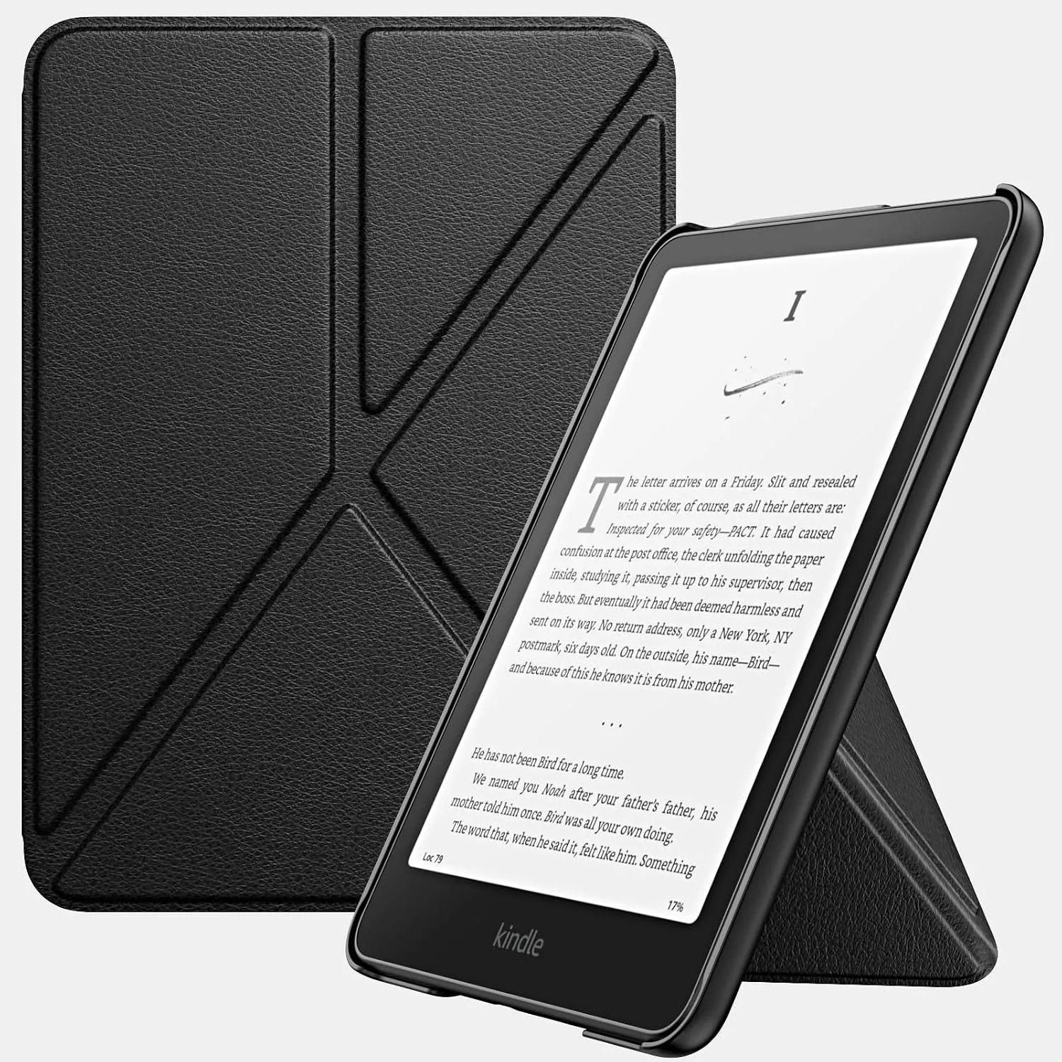 MoKo Case for 7" Kindle Paperwhite 12th Generation 2025/2024, Black