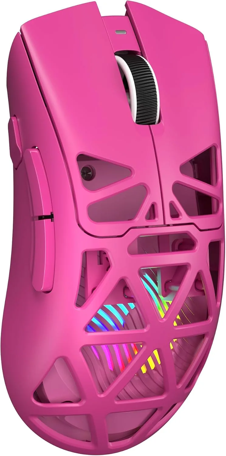 Mouse Gamer Strikonx Aula SC620 inalámbrico 12000 DPI rosa