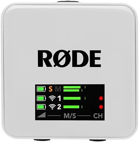 RØDE Wireless GO (Gen 3) Compact Wireless Microphone, 32-Bit Float, White