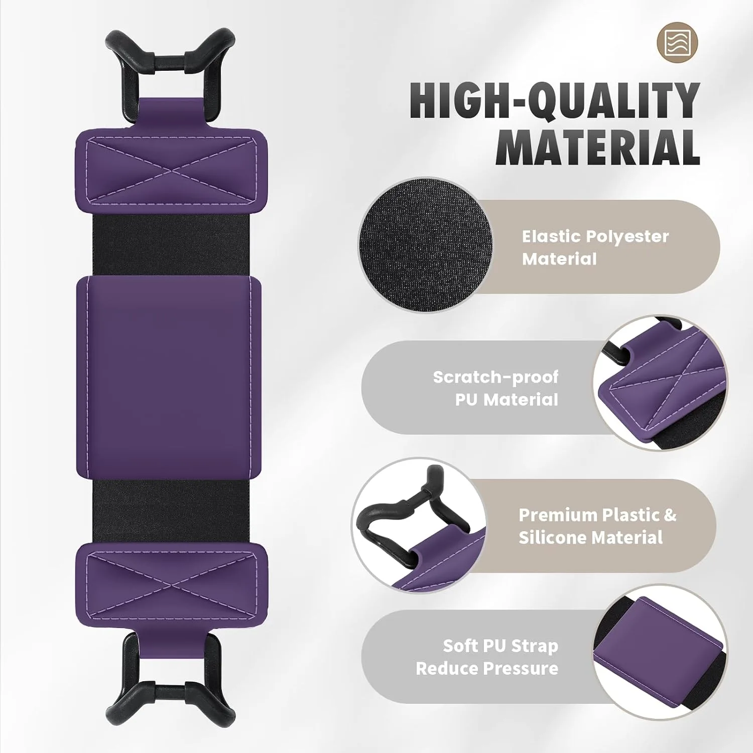 MoKo Soft Hand Strap for 6-8" Kindle eReaders Fire Tablet, Deep Purple