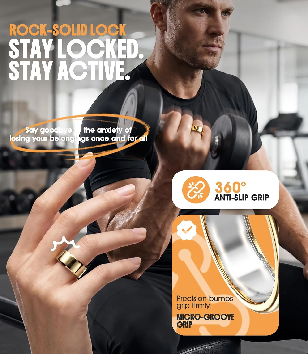 3 Pack Ring Cover Compatible for Oura Ring 5, Resistant TPU, Multi-Size 8