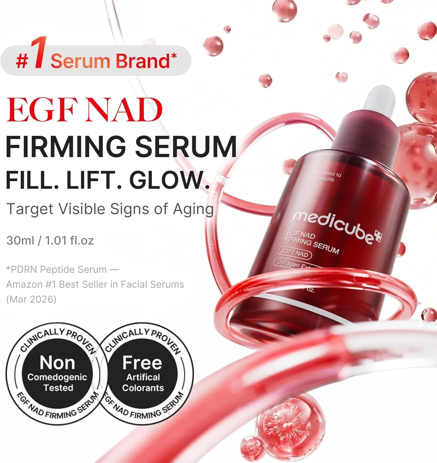 medicube NAD EGF Firming Serum for Face & Body, Elasticity & Anti-Aging