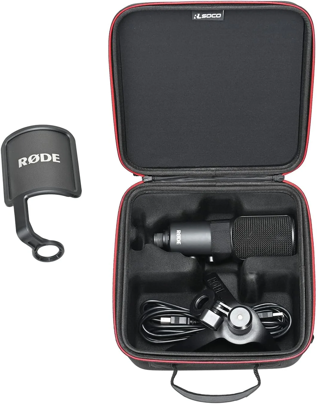 RLSOCO Carrying Case for RØDE NT-USB+ / NT-USB USB Condenser Microphone (Case Only)