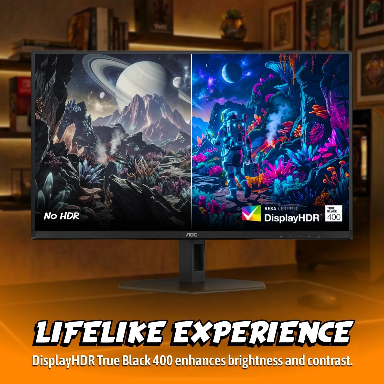 AOC 27" Gaming Monitor QHD 360Hz QD OLED NVIDIA G-SYNC Compatible Q27G40SDE