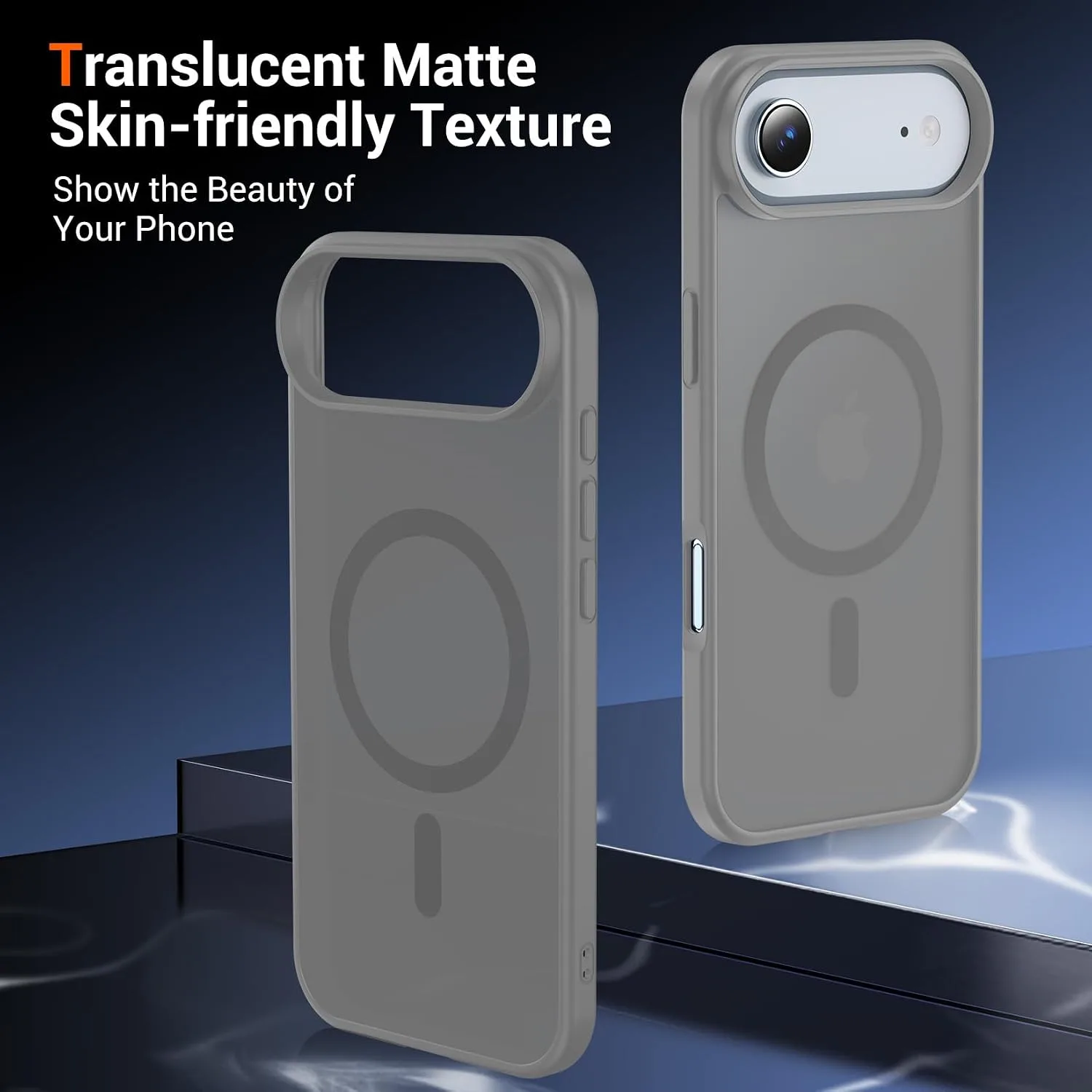 Temdan for iPhone AIR Case with Screen Protector Titanium Gray