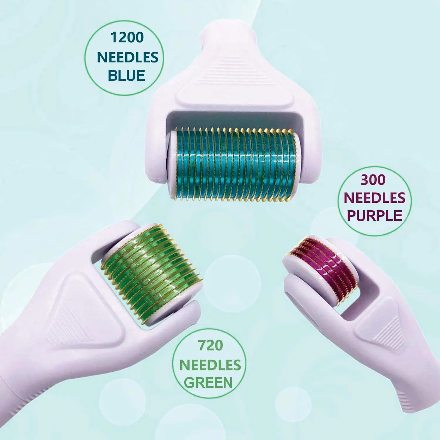 Angel Kiss 4 in 1 Titanium Microneedling Derma Roller Set for Face and Body