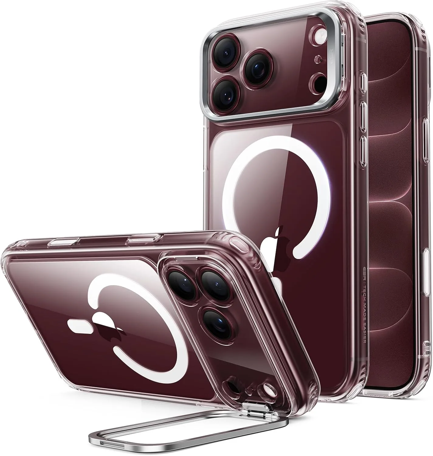 ESR Classic Hybrid for iPhone 18 Pro Max/17 Pro Max Case with Flex Stand