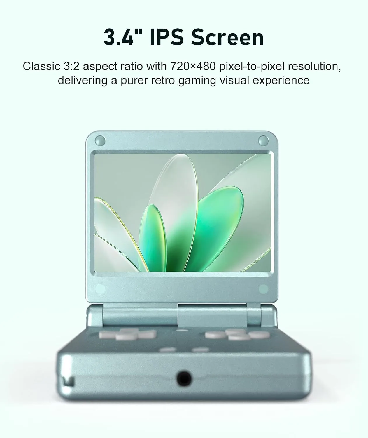 RG SP Flip Retro Handheld Game Console Linux RGSP Portable Game Console with 3.4'' IPS Screen RG SP Supports HDMI Wi-Fi 3300mAh NO Preloaded Games 16GB