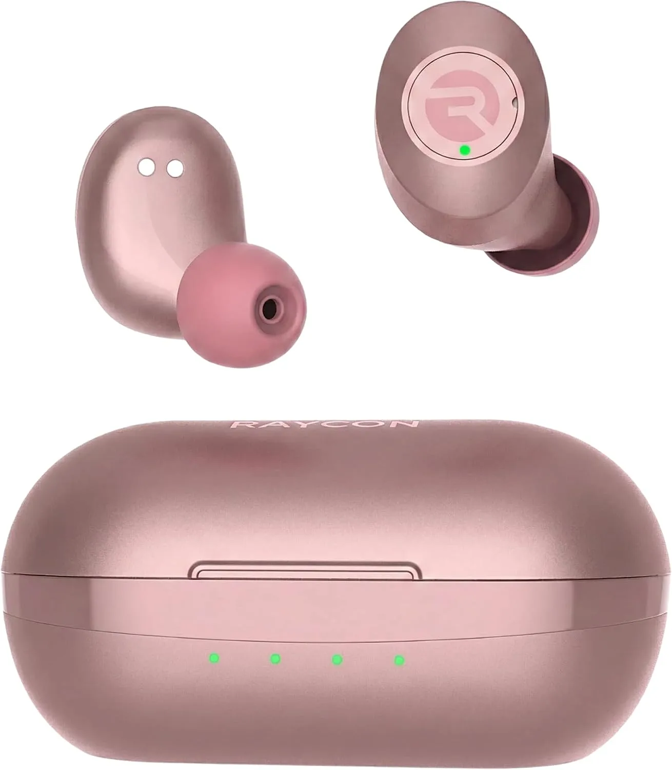 Raycon Everyday Bluetooth Wireless Earbuds with Microphone - Active Noise Cancelling, Sweat & Water-Resistant Earphones, Ear Buds Wireless Bluetooth (Rose Gold)